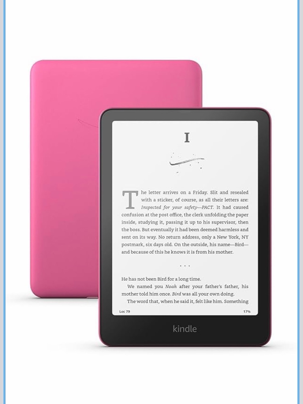 Amazon Kindle Paperwhite Fabric Cover - Raspberry Pink - Picture 2 of 3